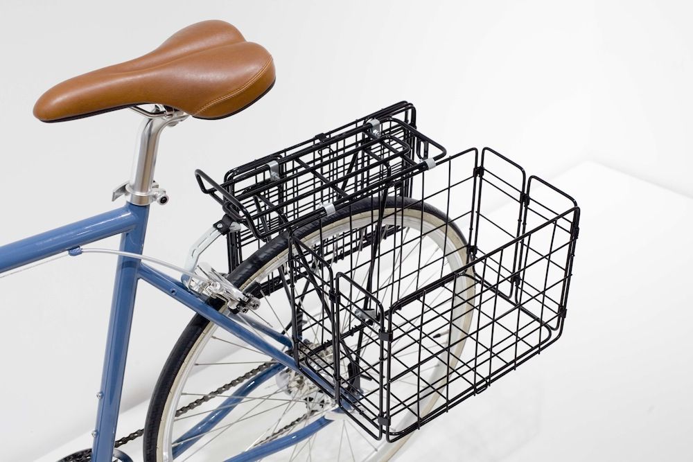 folding rear bike basket